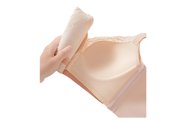 Lace Thin Cup Gathered Comfortable Skin-Friendly Breathable Side Breast Adjustment Underwear For Women 716