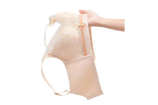 Lace Thin Cup Gathered Comfortable Skin-Friendly Breathable Side Breast Adjustment Underwear For Women 716