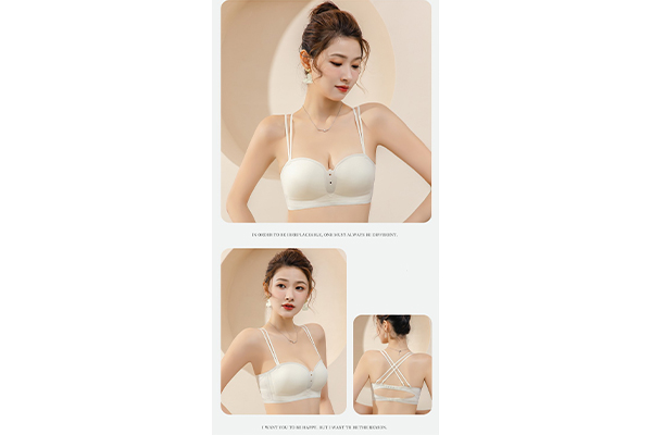 No Steel Ring Sexy Underwear Beautiful Back Anti-Exposure Tube Top Small Chest Push Up 371